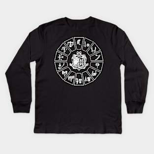 MHW Weapon Wheel - Alternate Kids Long Sleeve T-Shirt